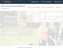 Tablet Screenshot of baycrossingfamilymedicine.com